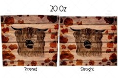 Highland Cow Tumbler Sublimation, Mens Tumbler Wrap, 20 oz tumbler wrap
