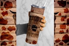 Highland Cow Tumbler Sublimation, Mens Tumbler Wrap, 20 oz tumbler wrap