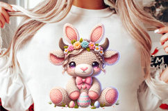 crochet yarn easter png, highland cow png, faux yarn easter png, easter highland cow png, yarn texture easter png, crochet highland cow png, happy easter png, easter sublimation png, spring cow png, printable easter png