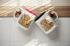 Highland cow tumbler, mug wrap, clipart sublimation design Product Image 3