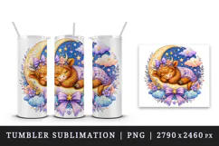 Highland cow tumbler, mug wrap, clipart sublimation design Product Image 4