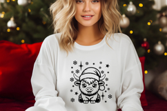 Christmas Highland Cow with Snowflakes Product Image 3