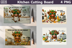 Funny Highland Cow Cutting Board | Kitchen Cutting Board Product Image 1