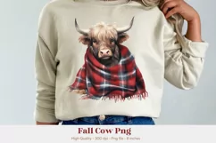 Highland Cow Sublimation Png Fall Cow Png Western Png