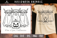 Highland Cow SVG Funny designs Moo-d for Halloween