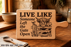 Highland Cow SVG, Sarcastic Inspirational Quote Design Product Image 1
