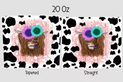 Highland Cow Tumbler Wrap Sublimation Design Png, Uvalde Strong, Wild West Png, Texas Longhorns