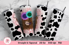 Highland Cow Tumbler Wrap Sublimation Design Png, Uvalde Strong, Wild West Png, Texas Longhorns