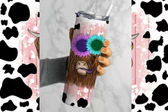 Highland Cow Tumbler Wrap Sublimation Design Png, Uvalde Strong, Wild West Png, Texas Longhorns