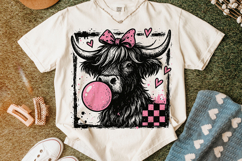 Highland Cow Valentine's Day PNG, Be Mine, Xoxo Png, Love Product Image 4