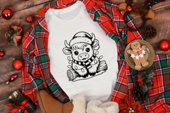 Christmas Highland Cow with Christmas Lights Product Image 2