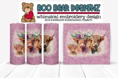 Highland Cow Family Sublimation tumbler design Product Image 1