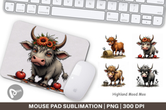 Mouse Pad Highland Moo Product Image 1