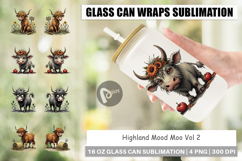 Glass Can Highland Moo Product Image 1