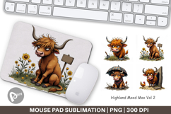 Mouse Pad Highland Moo Product Image 1