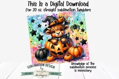 Highland Cow Jack O Lantern | Seamless 20 oz Tumbler Design Product Image 3
