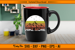 Hike More SVG Vintage Mountain Adventure Design Product Image 3