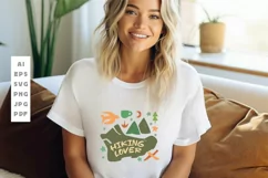 Hiking Lover SVG Outdoor T shirt Design