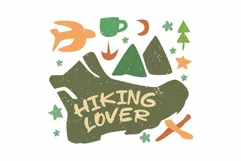 Hiking Lover SVG Outdoor T shirt Design Product Image 2