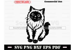 Himalayan Cat Begging SVG PNG DXF EPS PDF Product Image 1