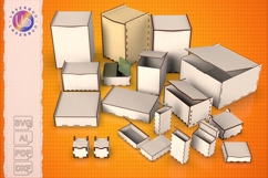 80 Laser Cut Box Bundle SVG Hinged &amp; Slider Designs Product Image 2