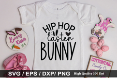 Hip Hop Easter Bunny SVG - Easter Design Product Image 1