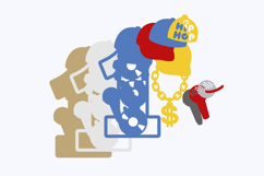 Hip Hop Numbers 3D SVG Product Image 3