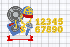 Hip hop Cake Topper 3D SVG Product Image 2