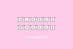 Hip Hip Hooray Banner Font Product Image 1