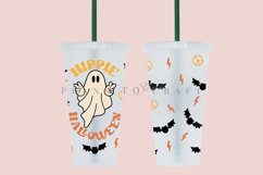 hippie halloween starbucks 24oz cold cup wrap svg presized template for tumbler venti suitable for cricut and silhouette