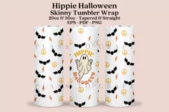 hippie halloween skinny tumbler sublimation wrap with high resolution 300 DPI and transparant background perfect for 20oz and 30oz skinny tumbler