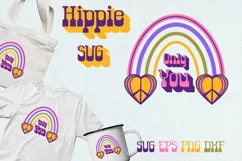 Hippie SVG. Only you. Hippie Rainbow SVG. Retro Quote. Peace