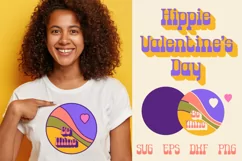 Hippie Valentines Day SVG for T-shirt