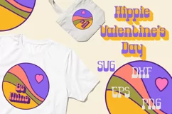 Hippie Valentines Day SVG for T-shirt