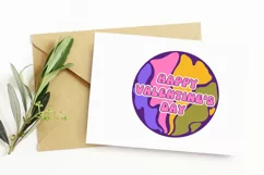 Hippie SVG. Happy Valentines Day Svg. Retro Valentines Day