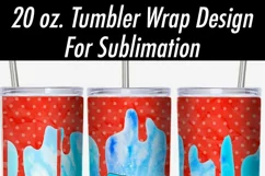 Hippie Gnome Girl Tie Dye Seamless 20 oz Tumbler Sublimation Product Image 2
