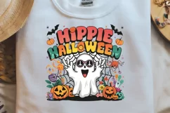 Sublimation PNG, Hippie Halloween Clipart, Cute Halloween Product Image 2