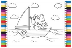 coloring animal cartoon for kids Product Image 1