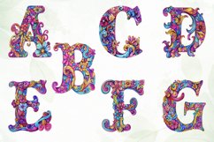 Hippy Psychedelic Alphabet Sublimation Product Image 5