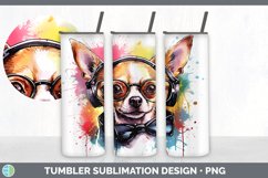 Bundle of six Rainbow Chihuahuas Tumbler designs.