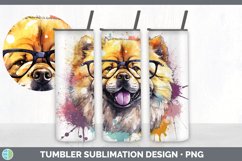 Bundle of six Rainbow Chow Chows Tumbler designs.