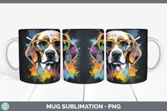 GorgeousHipster Dog Mug Wrap design.
