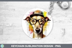 GorgeousHipster Dog Keychain design.