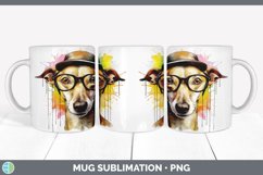 GorgeousHipster Dog Mug Wrap design.