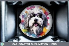 GorgeousHipster Dog Car Coaster design.
