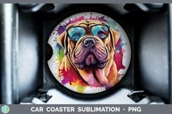 GorgeousHipster Dog Car Coaster design.