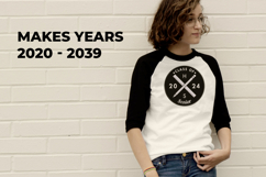 Hipster Logo Grad Class of 2020-2039 Applique Embroidery