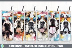 Bundle of six Rainbow Saint Bernards Tumbler designs.