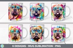 Bundle of six Rainbow Shar Peis Mug Wrap designs.