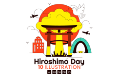 10 Hiroshima Day Vector Illustration Product Image 1